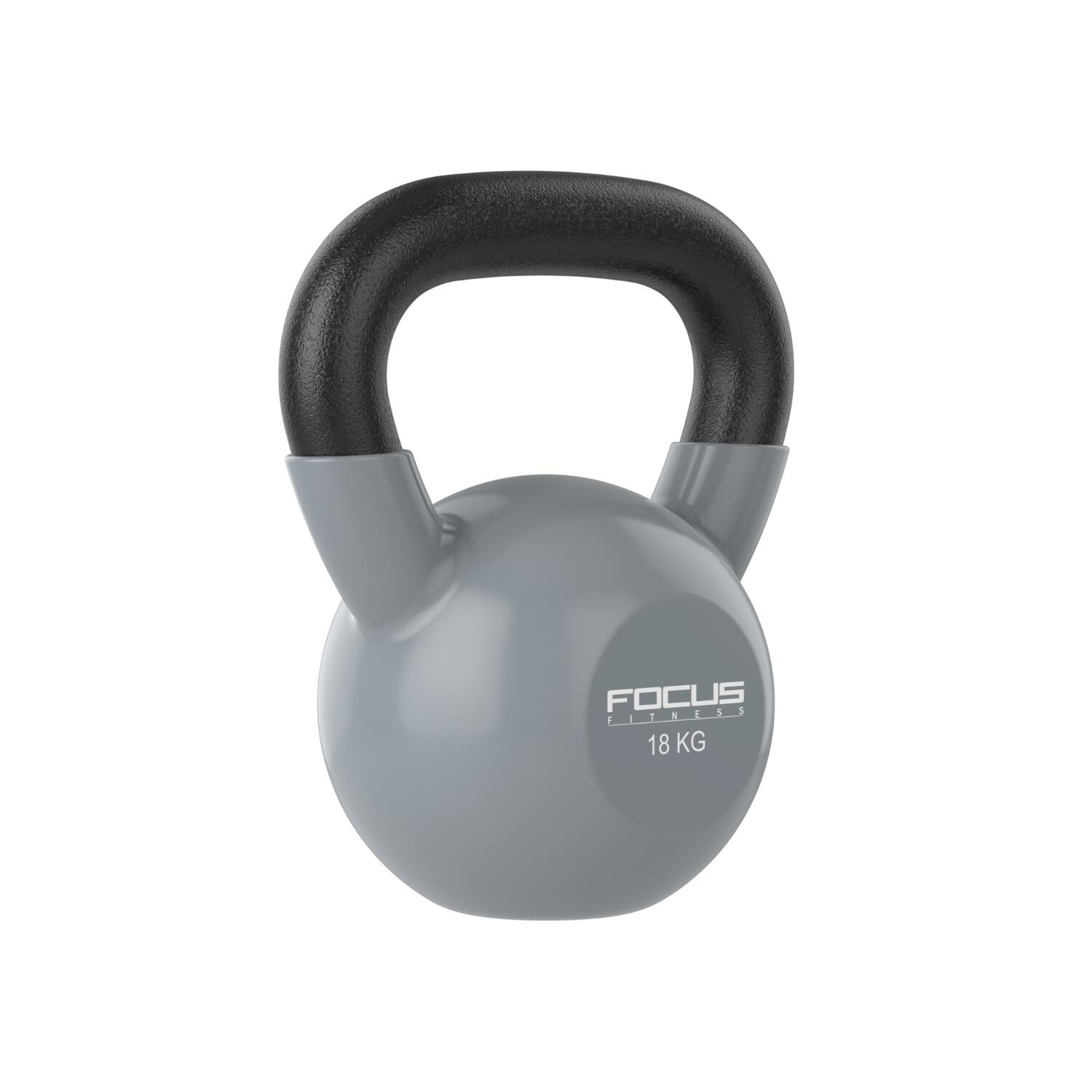 Kettlebell Vinyl - 18 kg - Gris 2/6