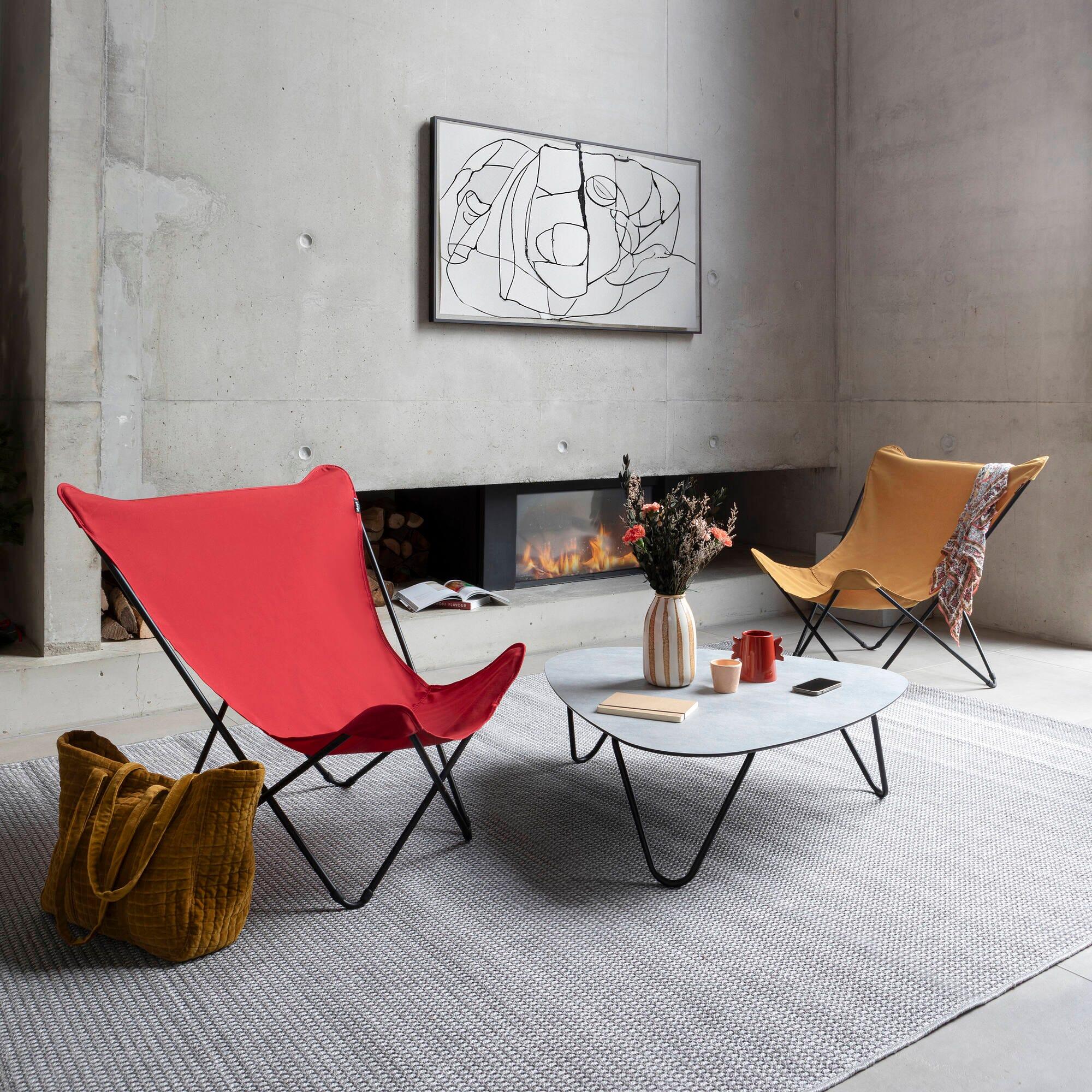 Fauteuil papillon grande largeur - POP UP XL - Jaune - Lafuma Mobilier 3/7