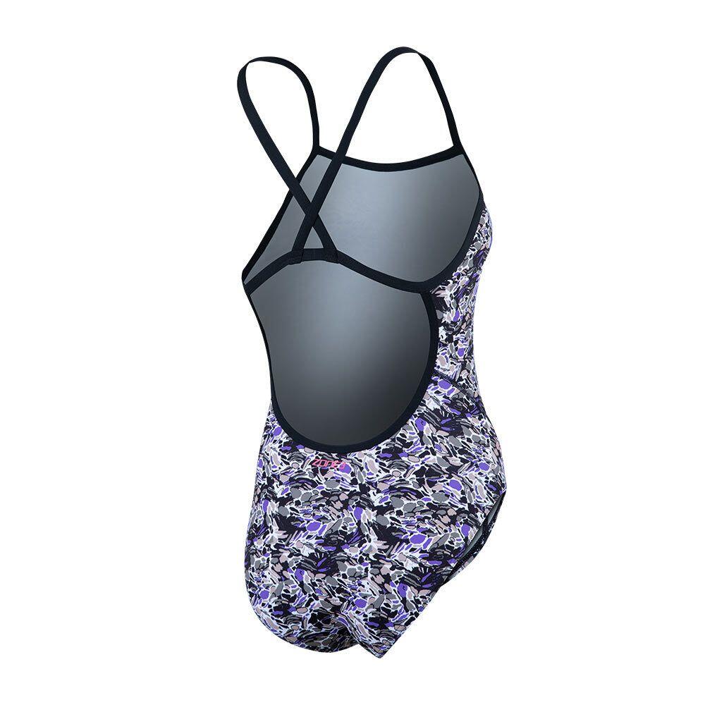 Maiô feminino ZONE3 Pacific Koa com alças nas costas 2/7