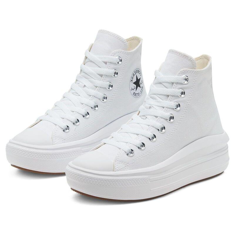 Tenisi femei Converse Chuck Taylor All Star Move Hi, Alb