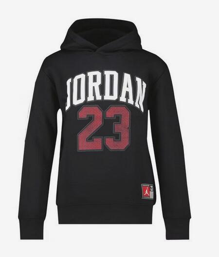 Felpa ragazzo jordan hbr hoodie - nero