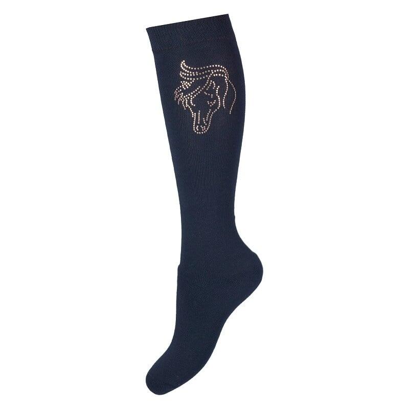 Red Horse Paardrijsokken Kristal - Navy  Rose