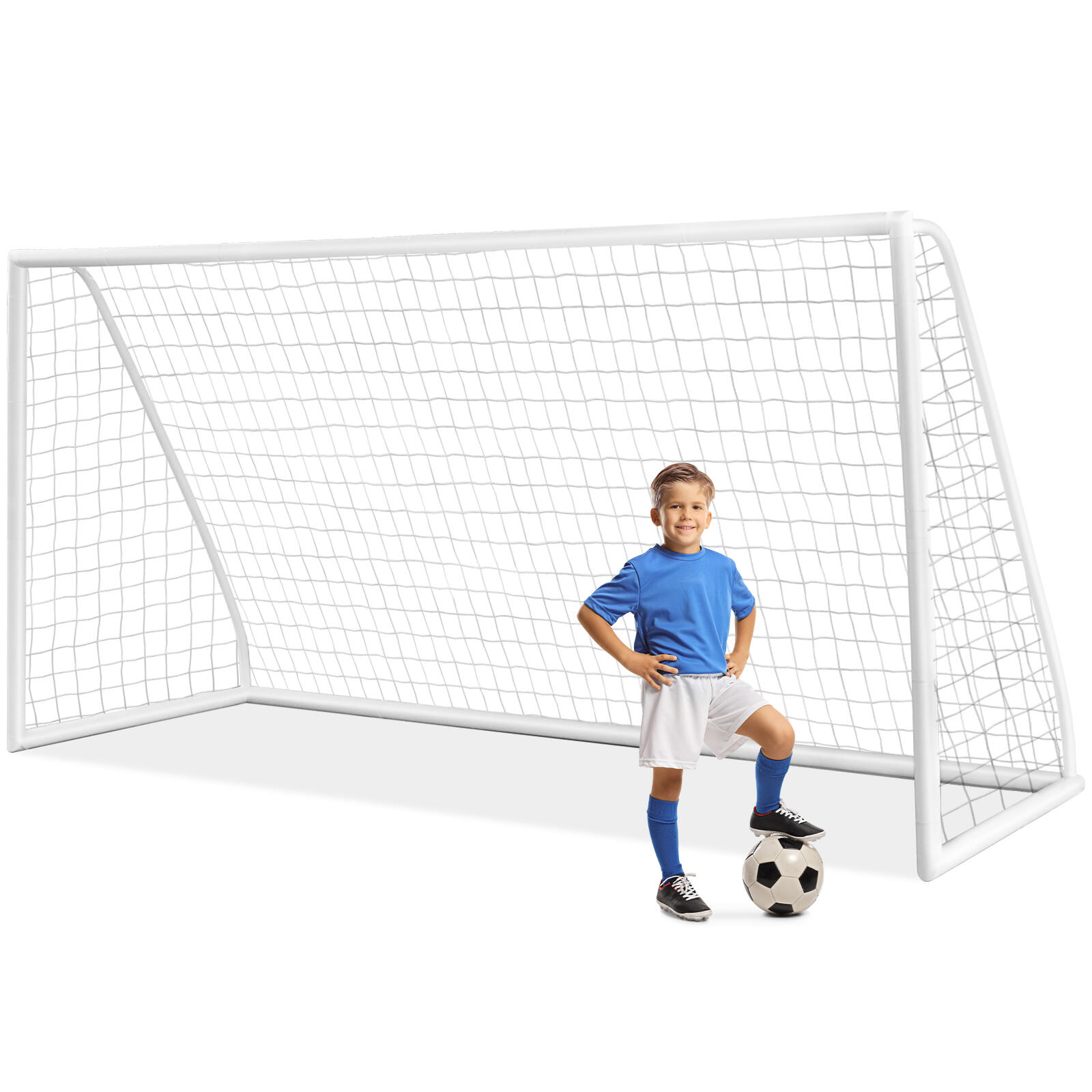 All-Weather Soccer Goal with Strong PVC Frame for Kids