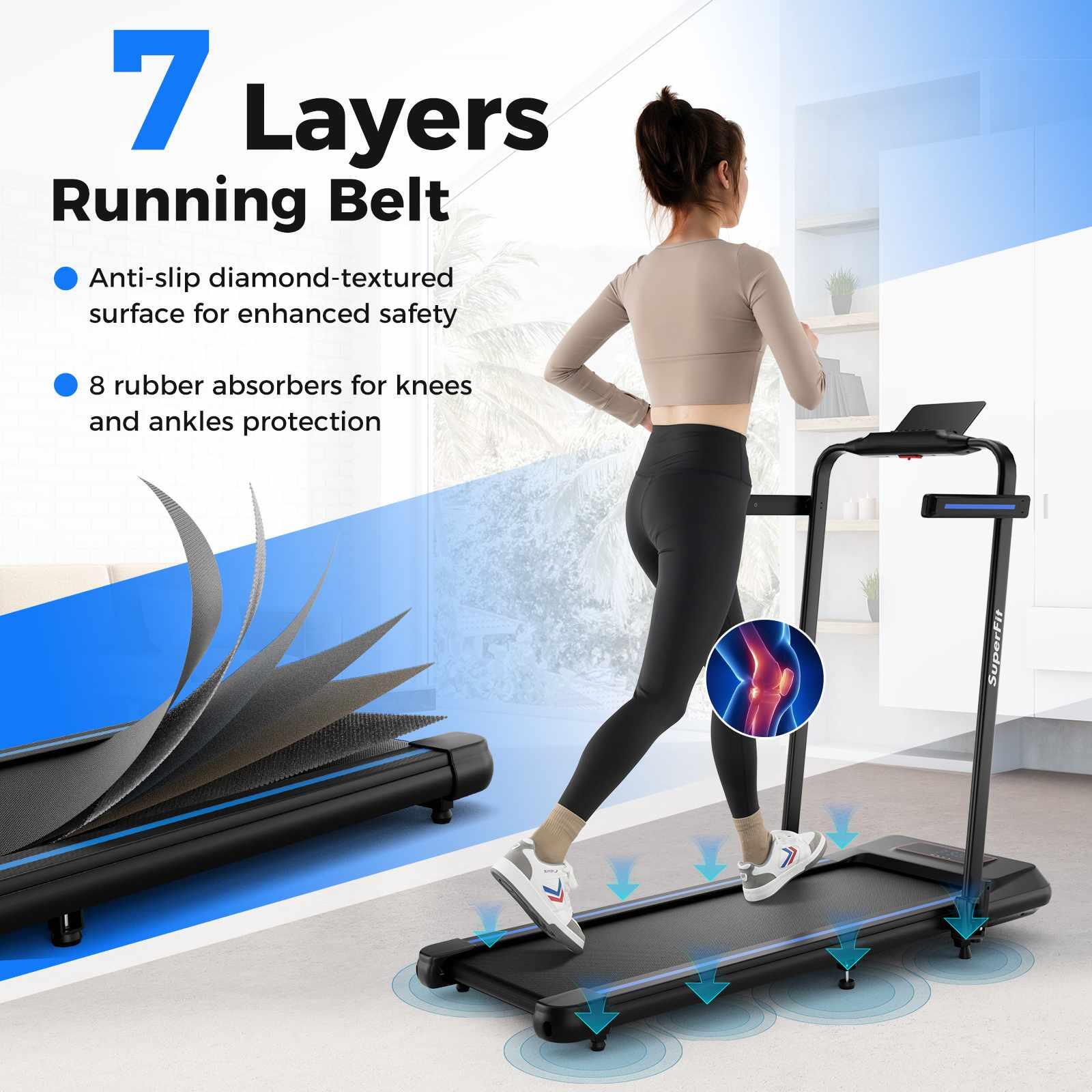3.0 HP 2 in 1 Folding Treadmill with Incline Remote Control