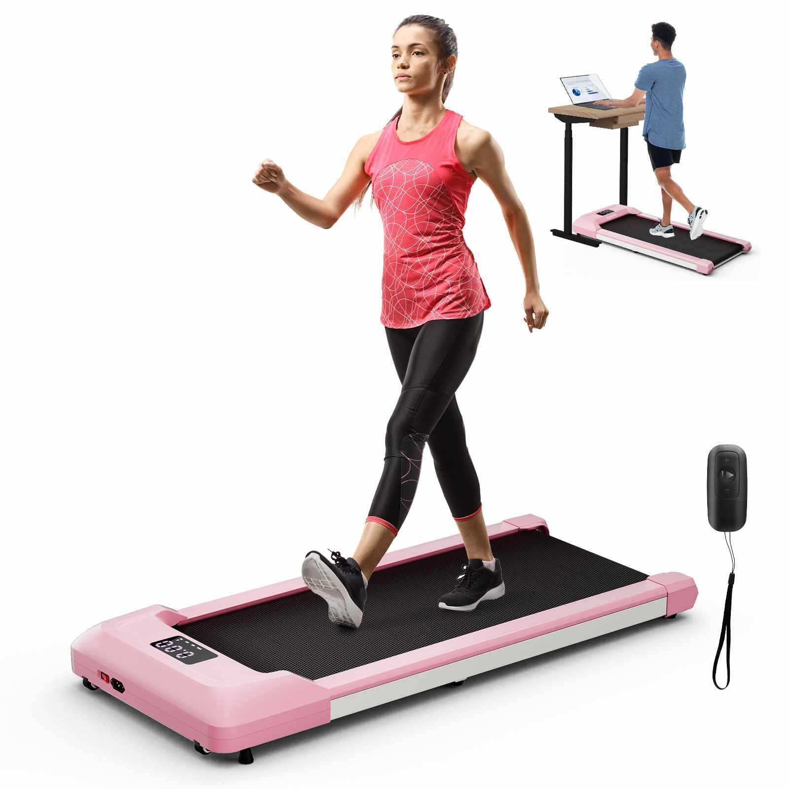 Under Desk Treadmill with Remote Control and LED Display for Home and Office