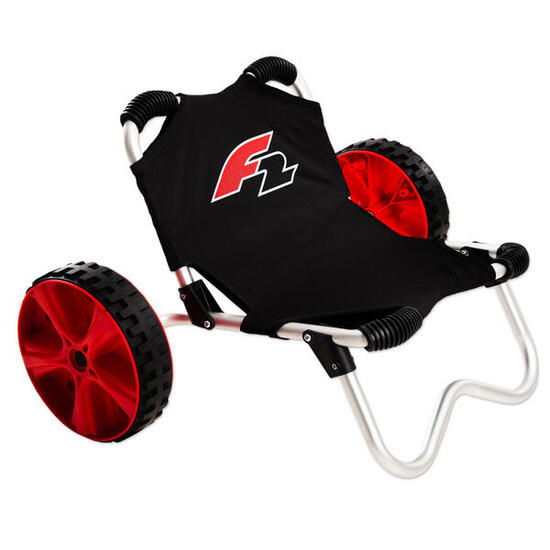 F2 Transportwagen Beach Buggy Schwarz - SUP Trolley Wagen Strandwagen