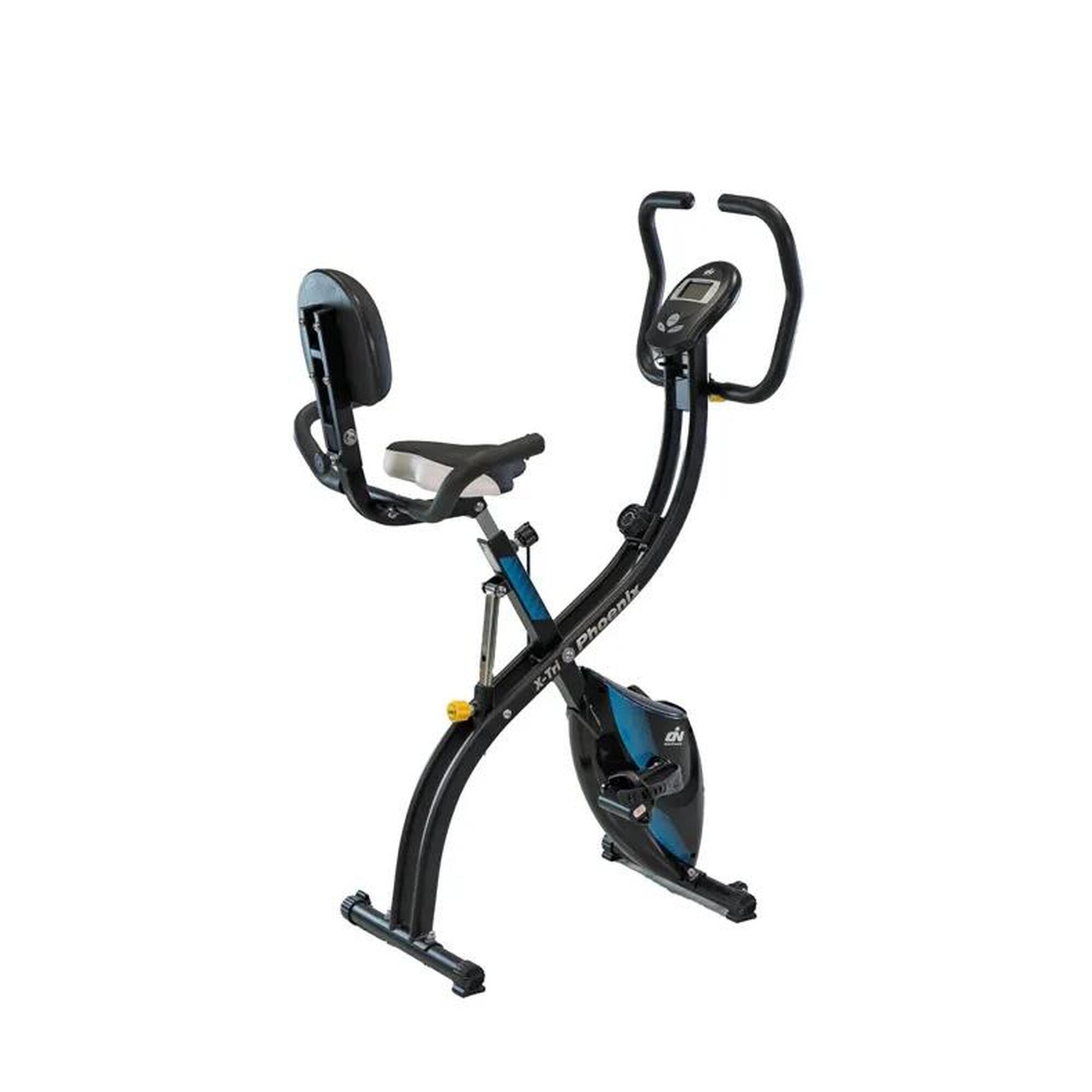 XTri Hometrainer Opklapbaar - Magnetisch - LCD - Gebruikersgewicht: 105 kg