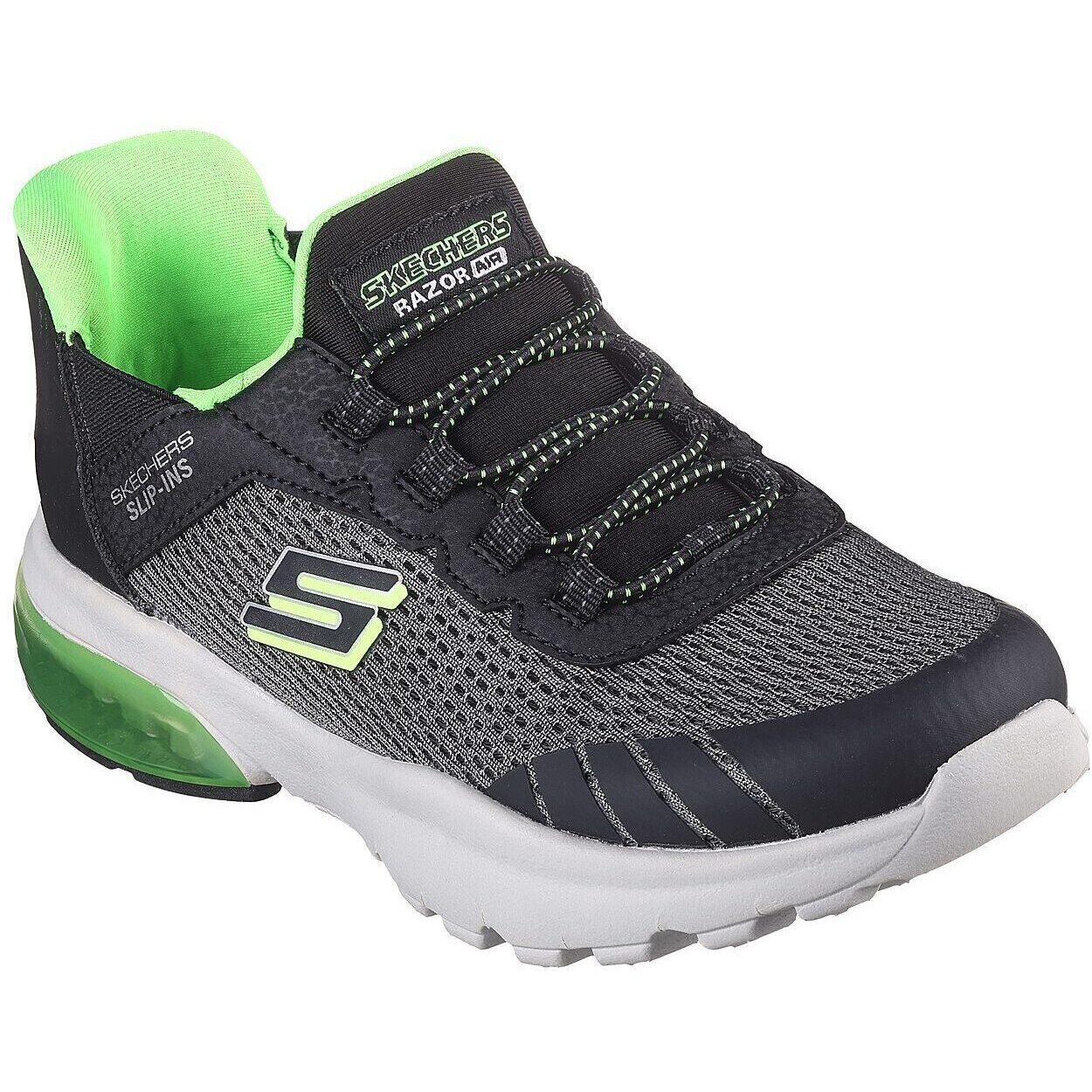Baskets Skechers Razor Air-h, Gris, Enfants 3/5