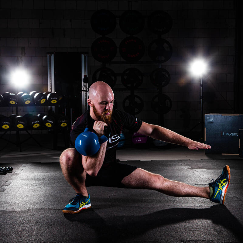 Kettlebell din fontă acoperit cu vinil KNV HMS