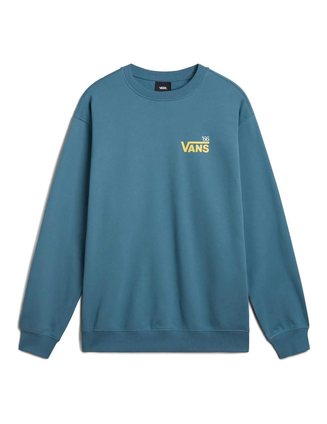 Sweatshirts polaires pour hommes Vans Posted loose bleu. 1/4