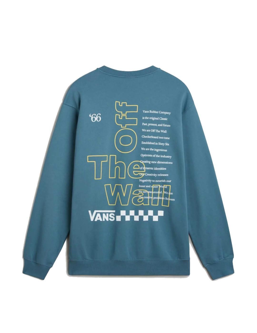 Sweatshirts polaires pour hommes Vans Posted loose bleu. 2/4