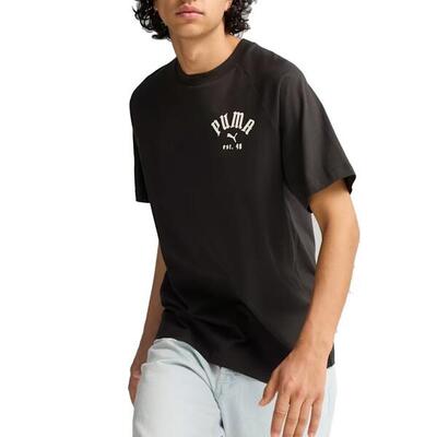 Camisetas Hombre Puma Classics Relaxed Graphic T Negro