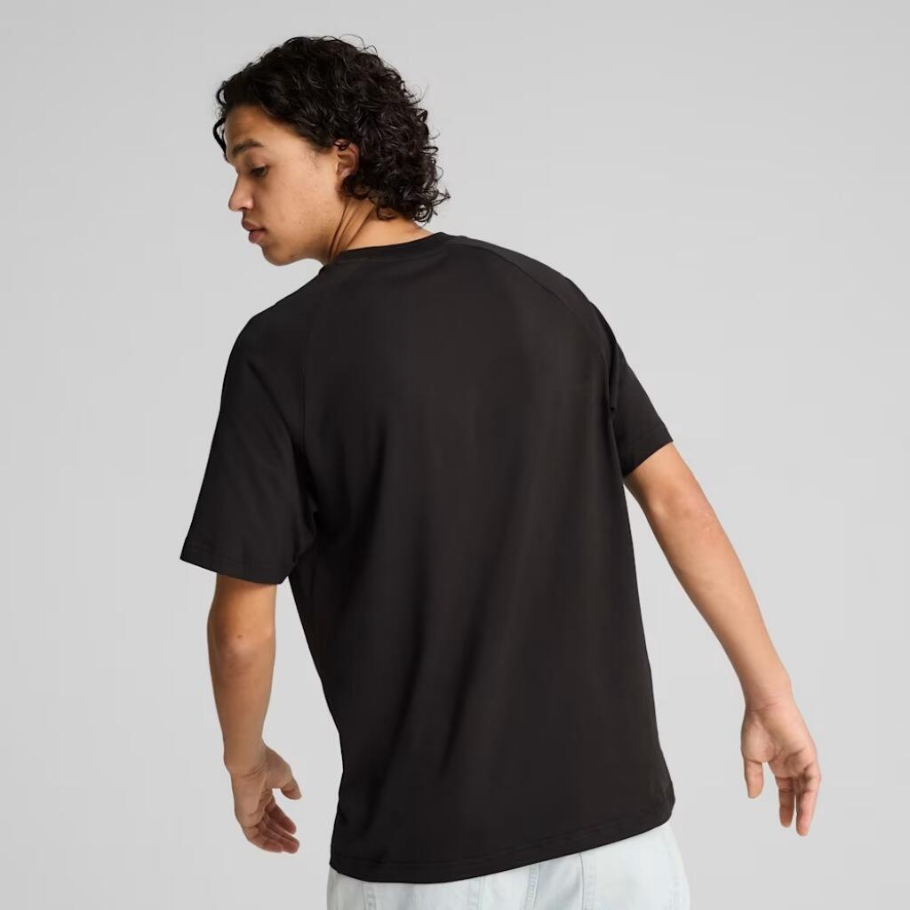 T-shirt Puma Modèle Classics Relaxed Graphic T Couleur Noir 3/7