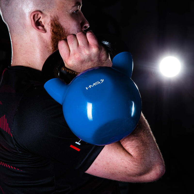 Kettlebell din fontă acoperit cu vinil KNV HMS