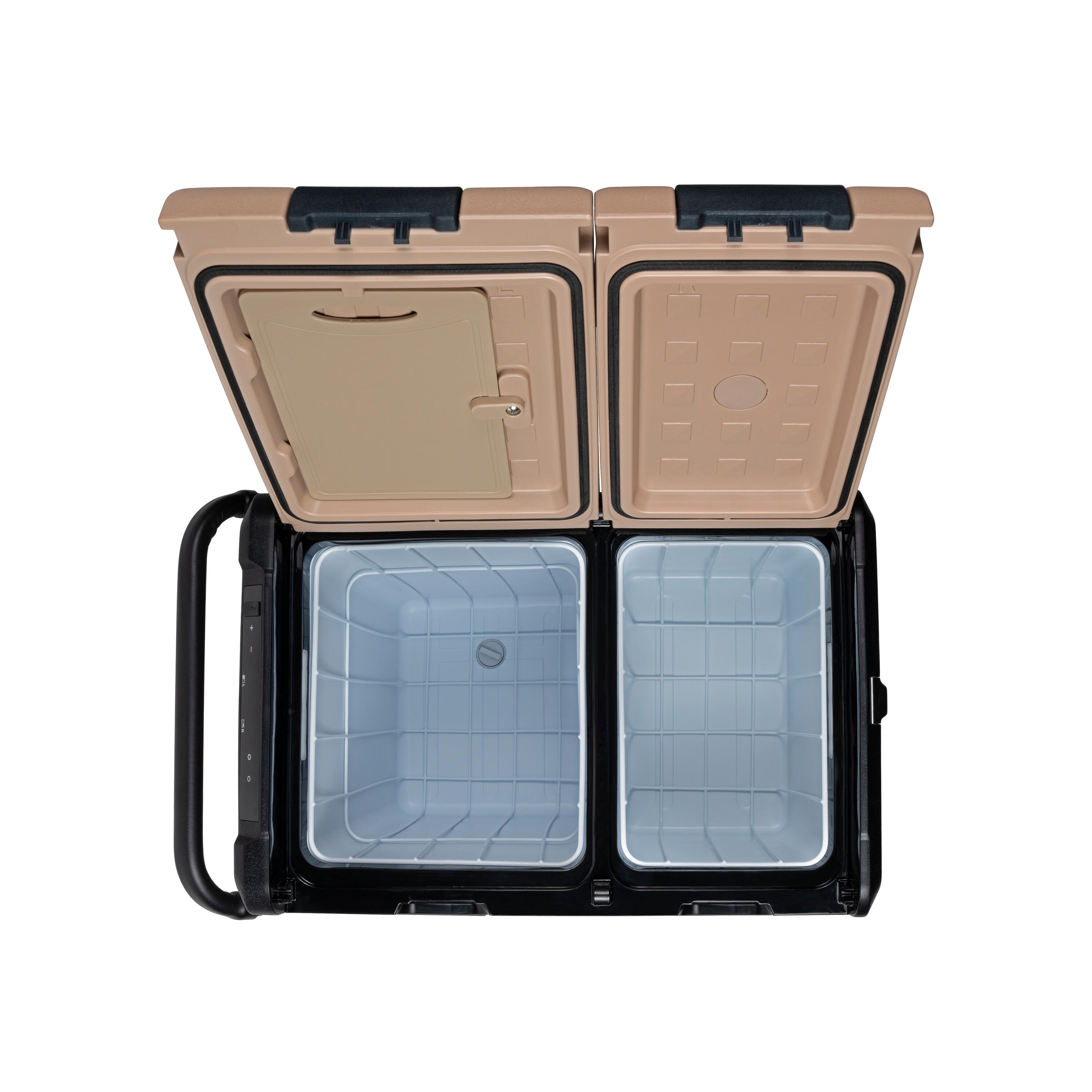 Steamy-E Dual Zone Électrique Glacière à compresseur sur roues, 54L 7/7