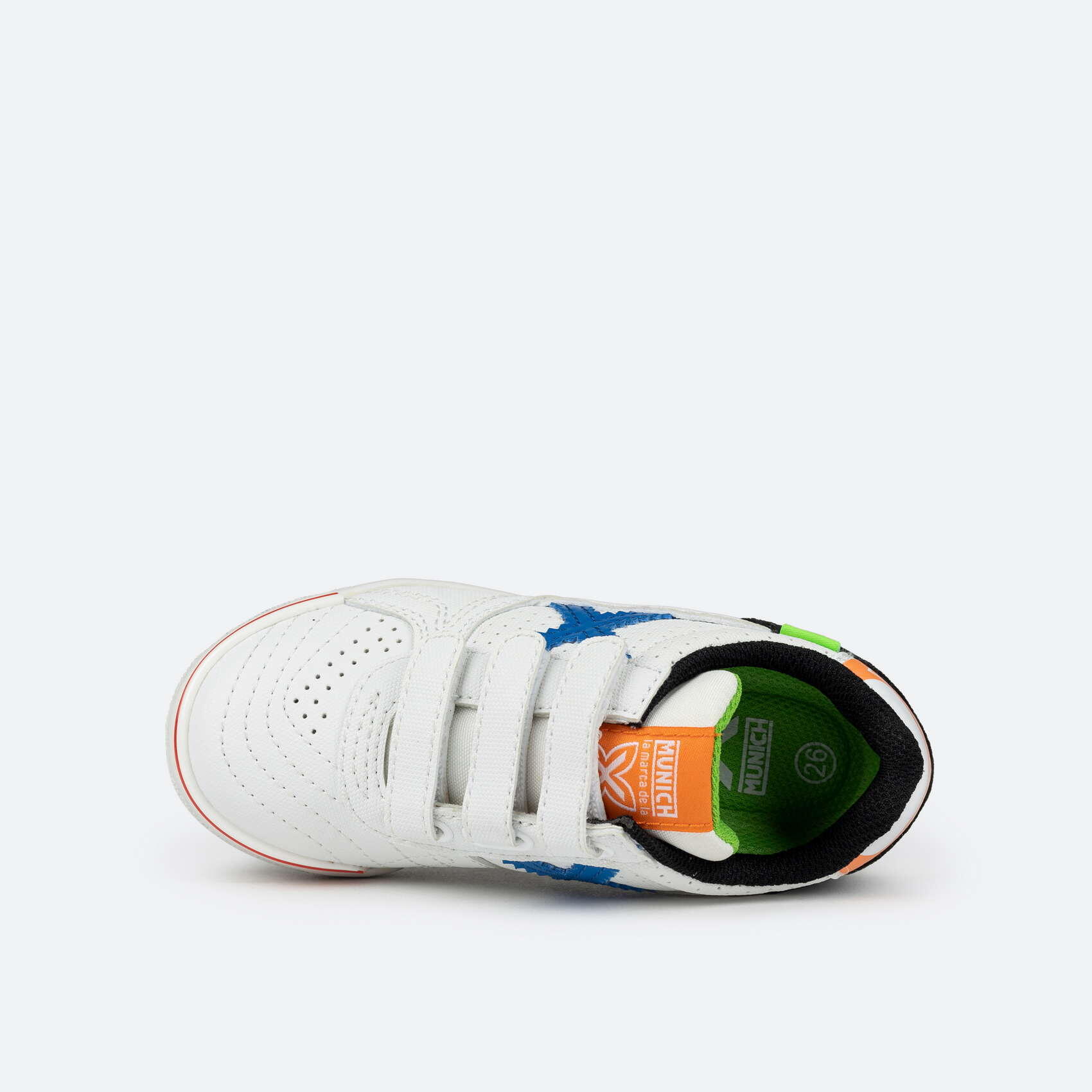 Zapatilla de fútbol sala MUNICH G3 Profit casual para niño/a blanco 3/5