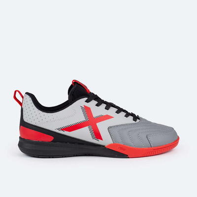Zapatilla de futbol sala MUNICH Rondito para niño/a gris
