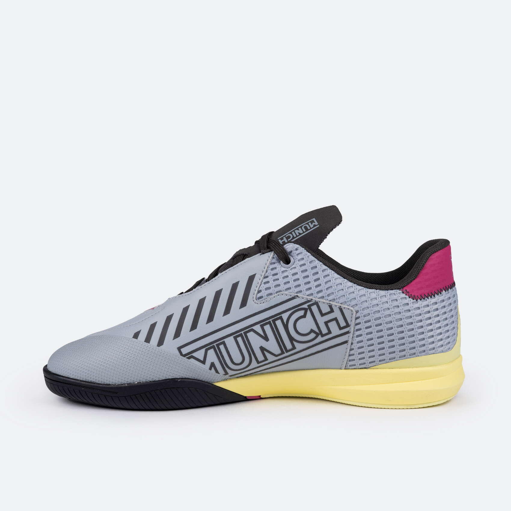 Zapatilla de futbol sala MUNICH Rondo gris 3/5