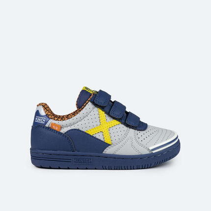 Zapatilla de fútbol sala MUNICH G3 Profit casual para niño/a gris