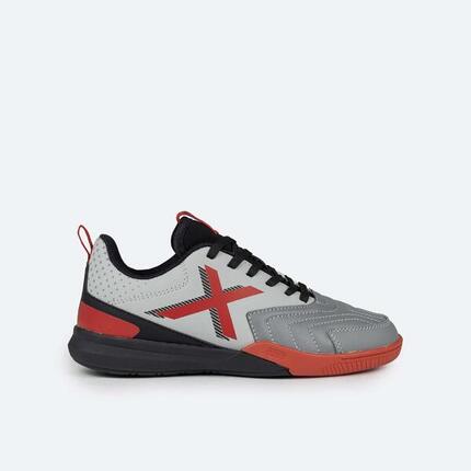 Zapatilla de futbol sala MUNICH Rondito para niño/a azul gris