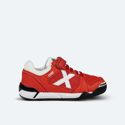 Zapatilla de fútbol sala MUNICH One para niño/a rojo