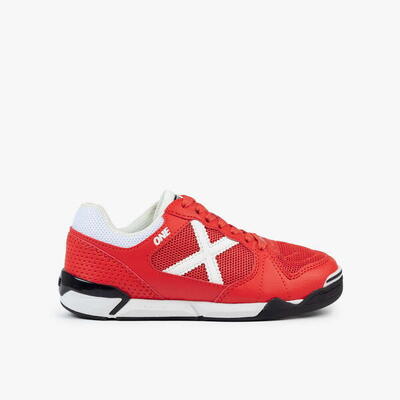 Zapatilla de fútbol sala MUNICH One para niño/a rojo