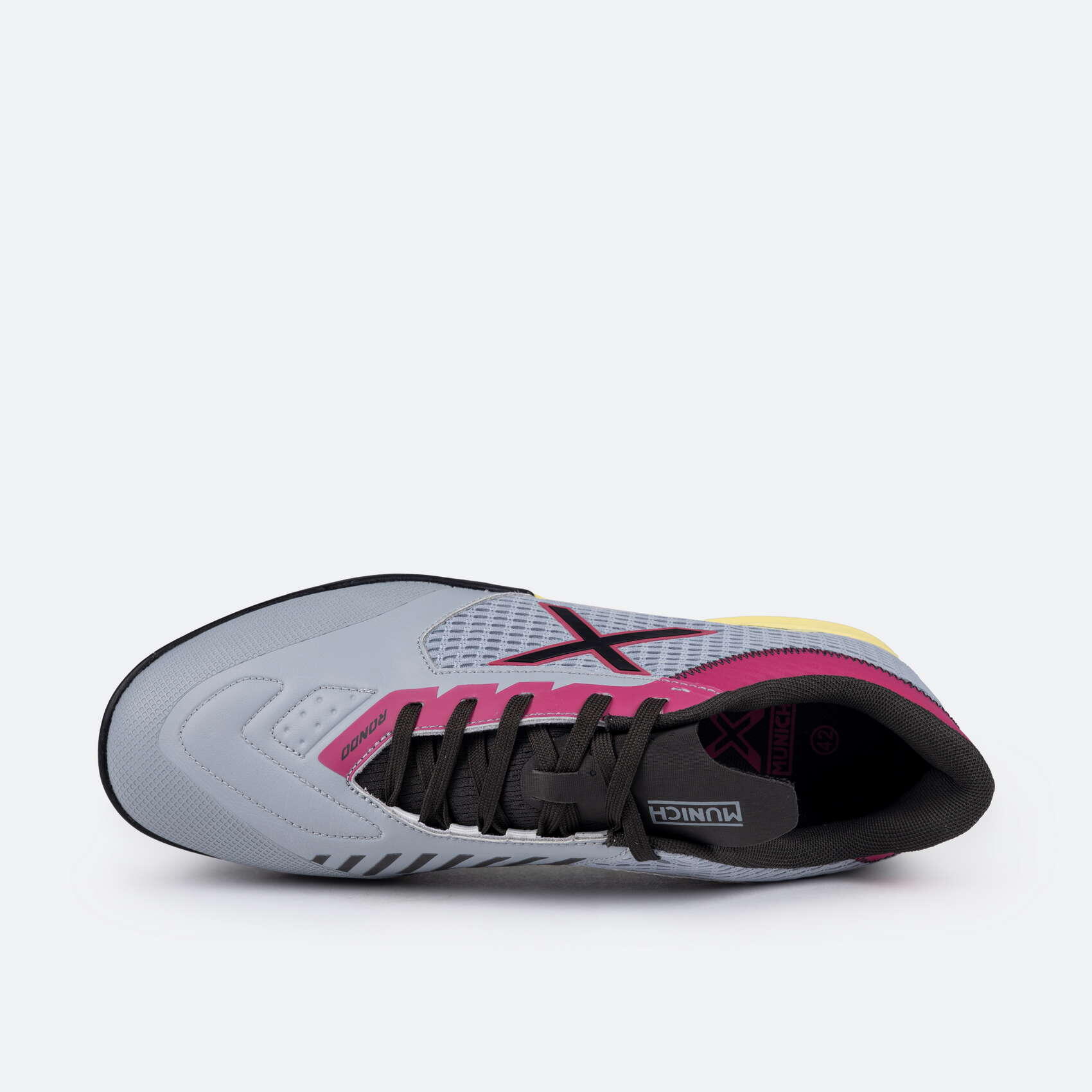 Zapatilla de futbol sala MUNICH Rondo gris 4/5