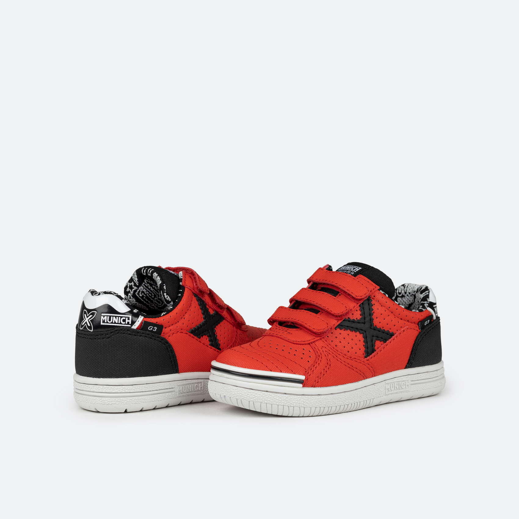Baskets Munich Modèle G-3 Kid Vco Profit Casual Couleur Rouge 5/5
