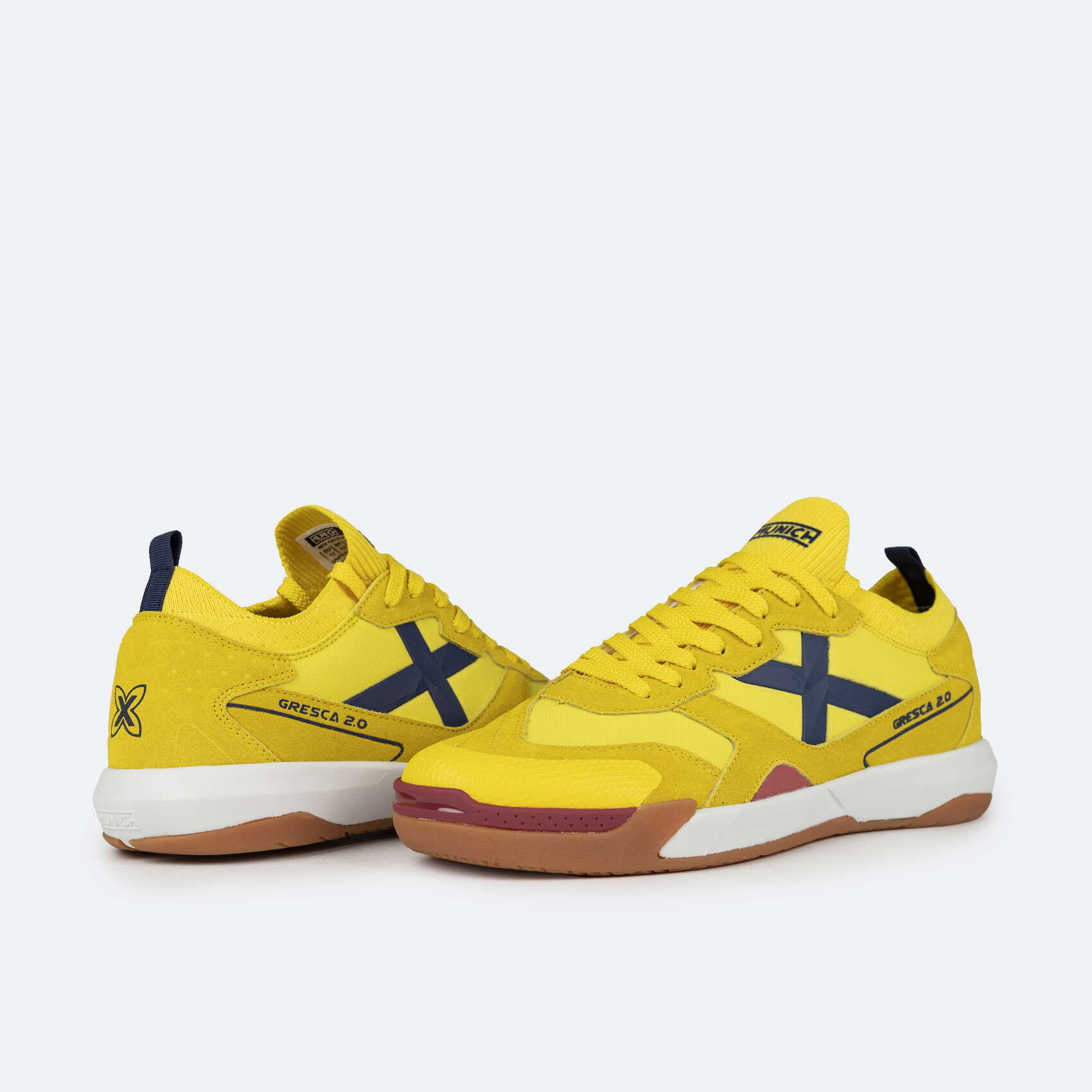 MUNICH GRESCA 2.0 Zapatillas fútbol sala Diseño Futurista Amarillo 2/5