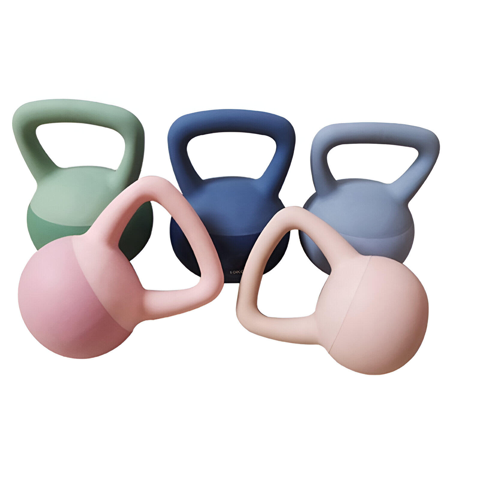 Kettlebell Pesa Rusa PVC Suave Elástico 6 kg Azul Fitness 3/3