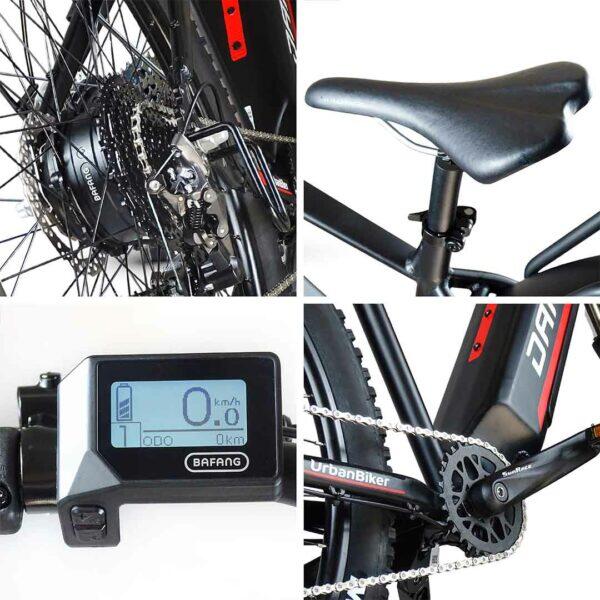 Urbanbiker Dakota | Ebike Mountainbike | Reichweite bis zu 140KM | 27,5" 3/8