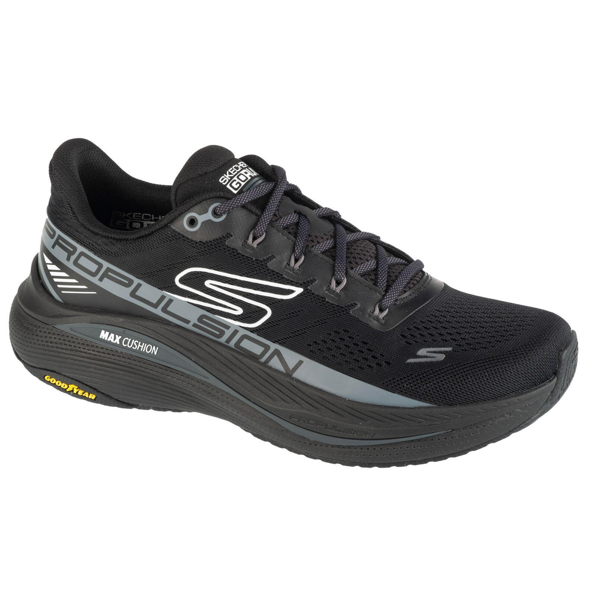 Skechers - Chaussures De Course Hommes Skechers Max Cushioning Propulsion Noir - Baskets - Noir - Decathlon