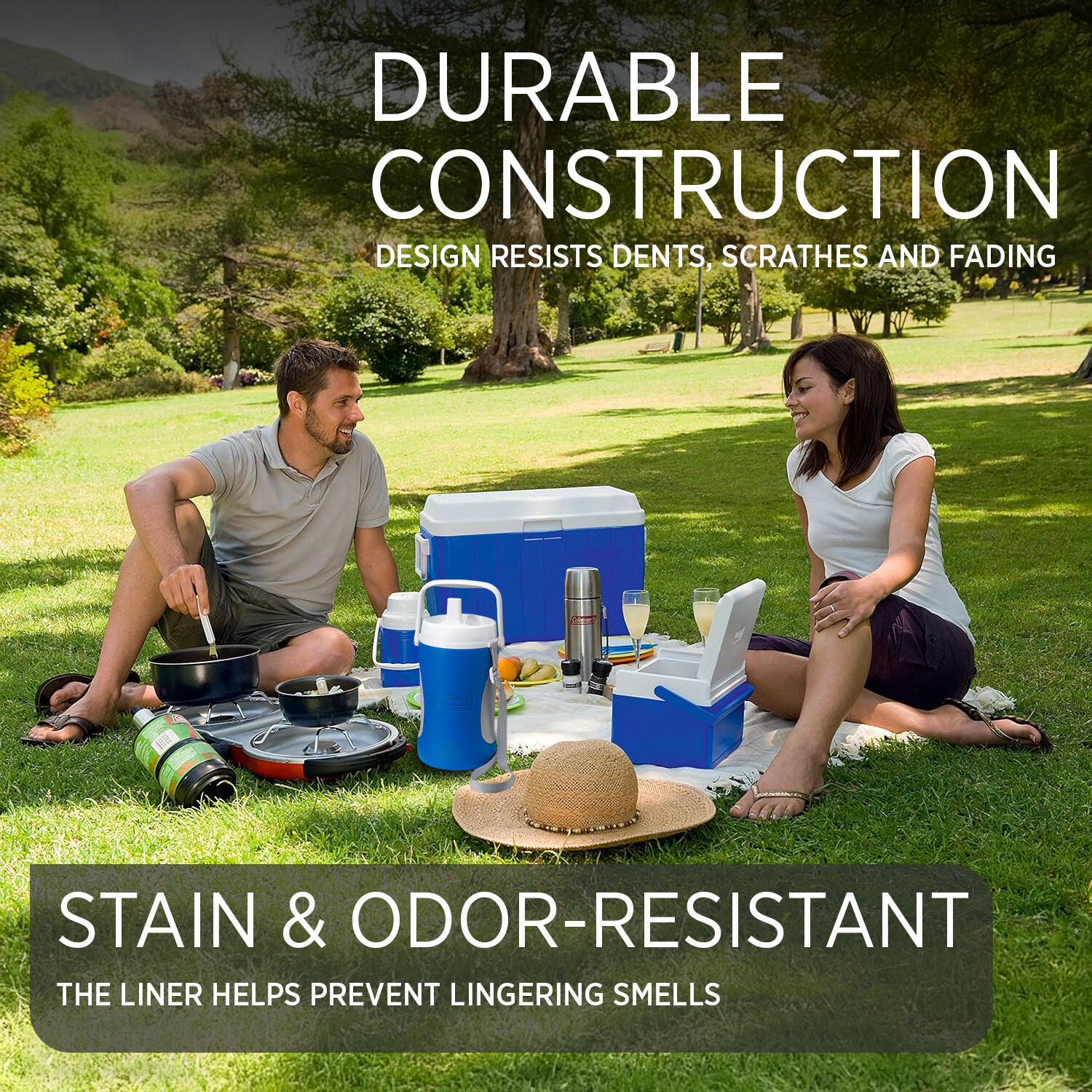 Coleman Performance Cooler 1.8L, Insulated Bottle Thermos, Refrigerating Water Dispenser, Ice Bucket for Drinks