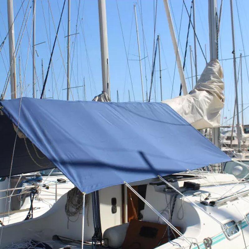 Toldo solar para veleiro resistente a uv - azul marinho - coversy - 280 x 225 cm