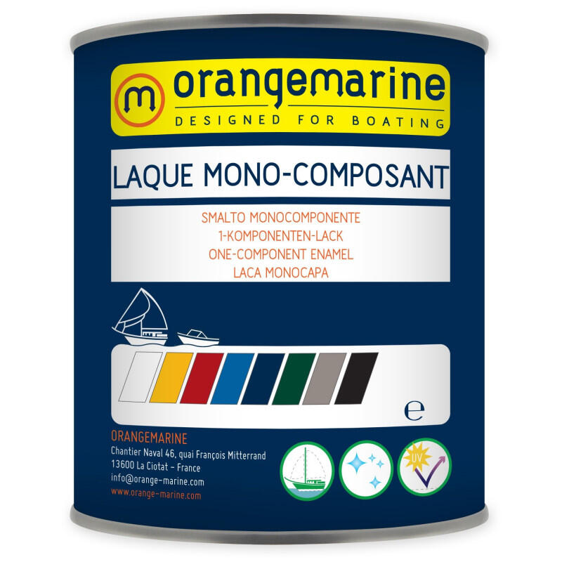 Orangemarine - Laque Mono-composant - Orangemarine Jaune 750 Ml - Peinture De Bateau - Jaune - 750 Ml - Decathlon