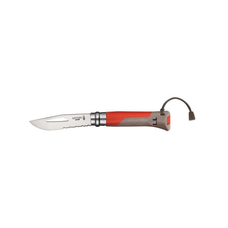 Opinel - Outdoor No 8 Sea-mountain Couteau De Travail Pliant Poche Scie - Couteau - Marron|rouge - Taille Unique - Decathlon