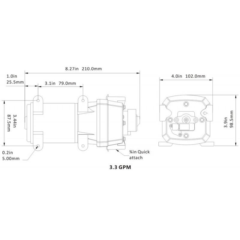 GROUPE D'EAU AUTO-AMORÇANT 12V - 10 L/MIN 2/2