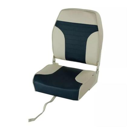 KLAPPBARER PILOTENSITZ ZWEIFARBIG WEISS / NAVY