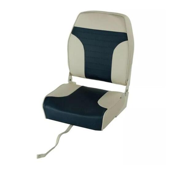 SEDILE PILOTA PIEGHEVOLE BICOLORE BIANCO/MARINO
