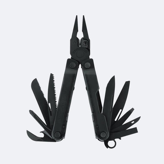 Pince Multifonctions Randonnée Camping 17 Outils en 1 Rebar Noir LEATHERMAN