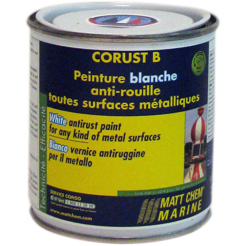 Vernice antiruggine lucida - MATT CHEM nero 250ml 1/2