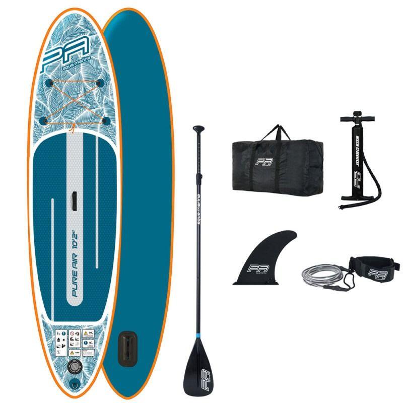 AQUA MARINA Aqua Marina Pure Air SUP Stand Up Paddle Board Package 10'2" x 30"