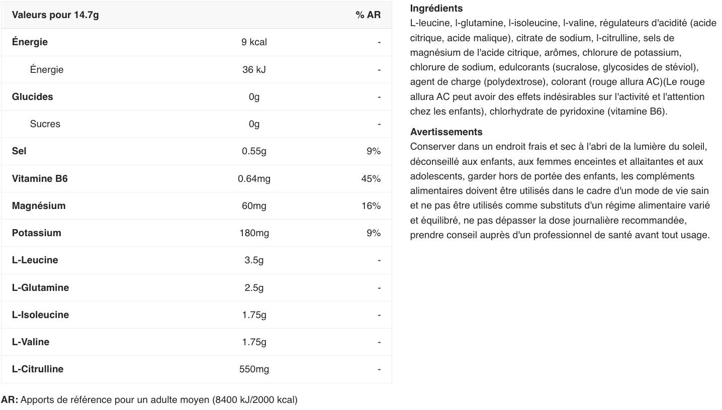 BCAA en poudre - Xtend BCAA - Framboise Ananas 2/3