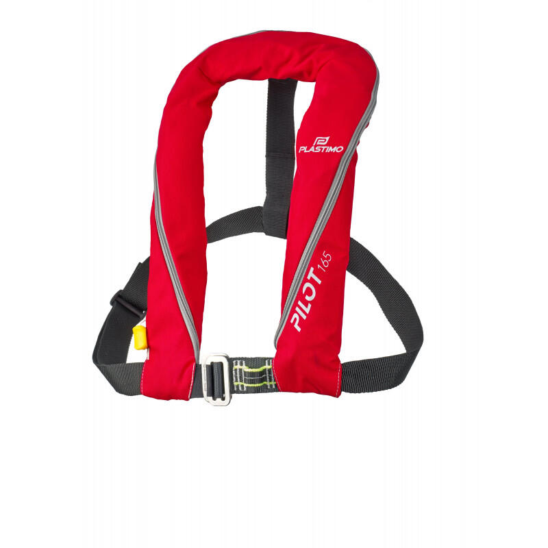 Plastimo - Gilet De Sauvetage Manuel Avec Harnais Pilot Adulte 165 Newtons - Rouge - Gilet De Flottaison - Rouge - Taille Unique - Decathlon