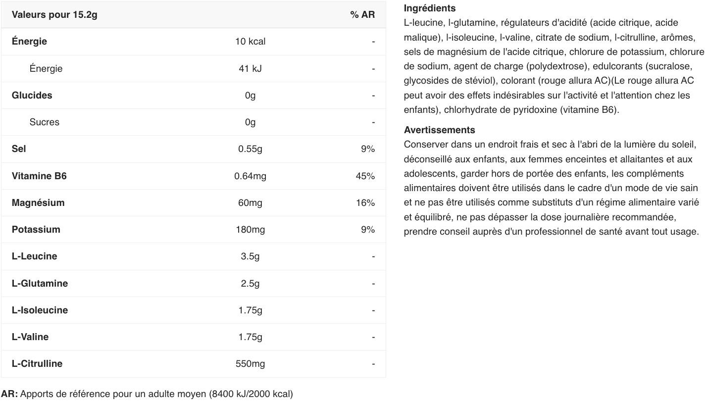 BCAA en poudre - Xtend BCAA - Orange Sanguine Italienne 2/3