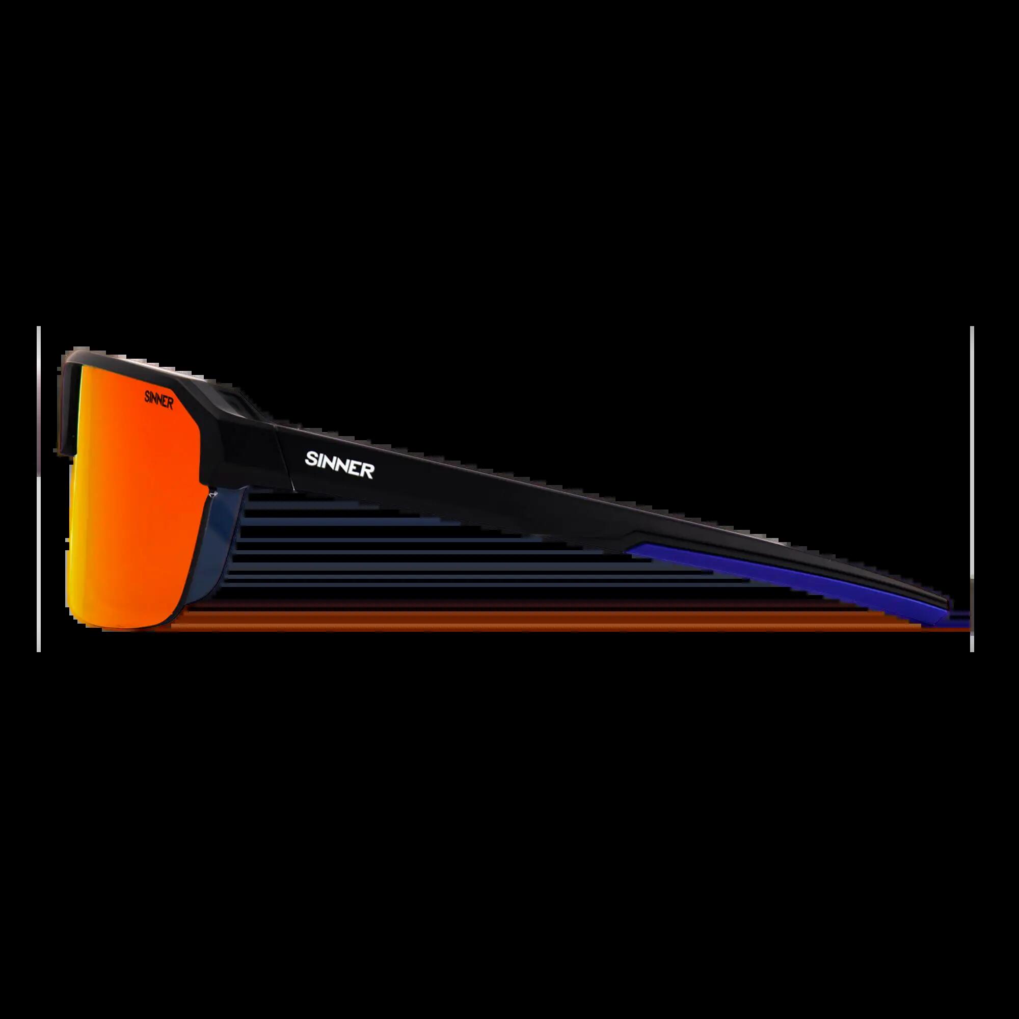 Lunettes de soleil homme Noir/ Bleu 3/5