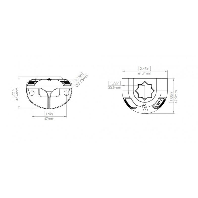 Railblaza SidePort Zwart - Meerval Bellyboat Accessoires 3/3