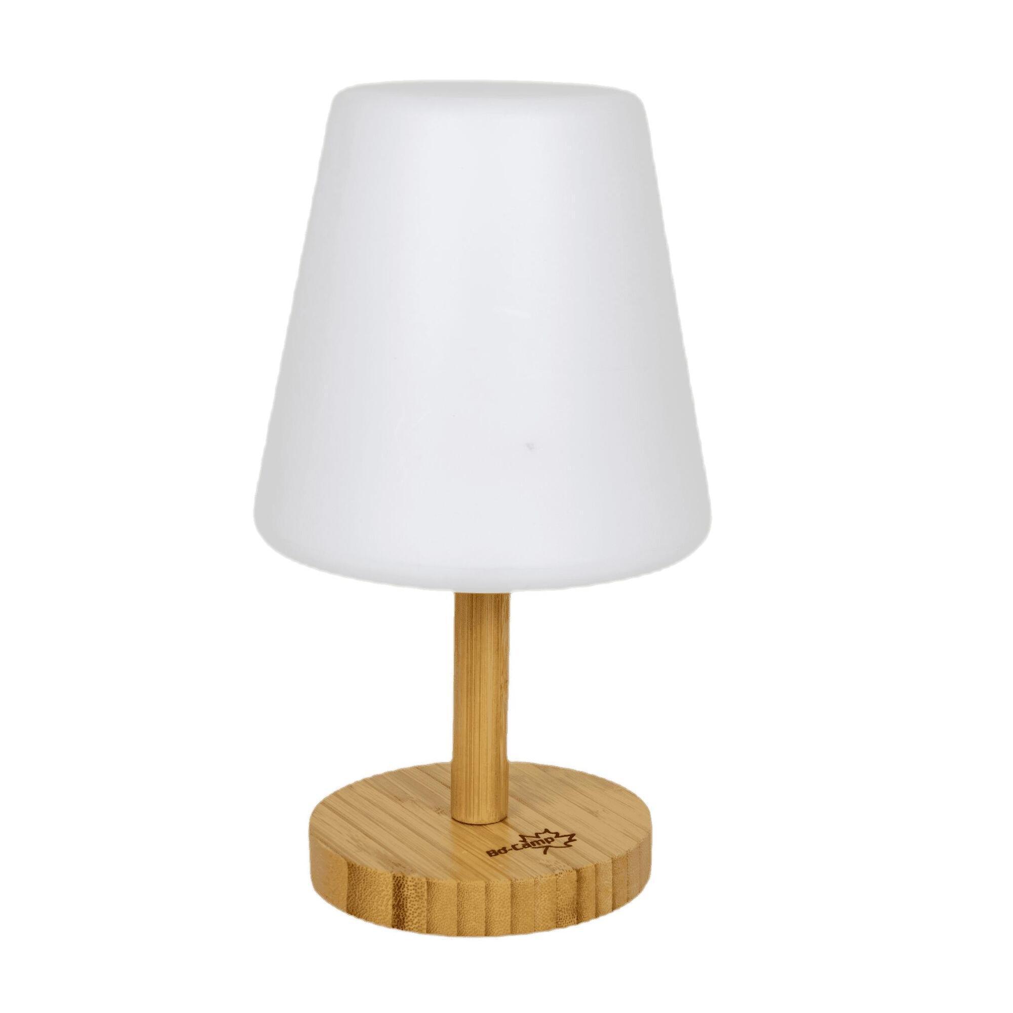 Bo-camp - Bo-camp Lampe De Table À Led Avec Abat-jour Cambridge Blanc Et Marron - Lanterne - Blanc - Taille Unique - Decathlon