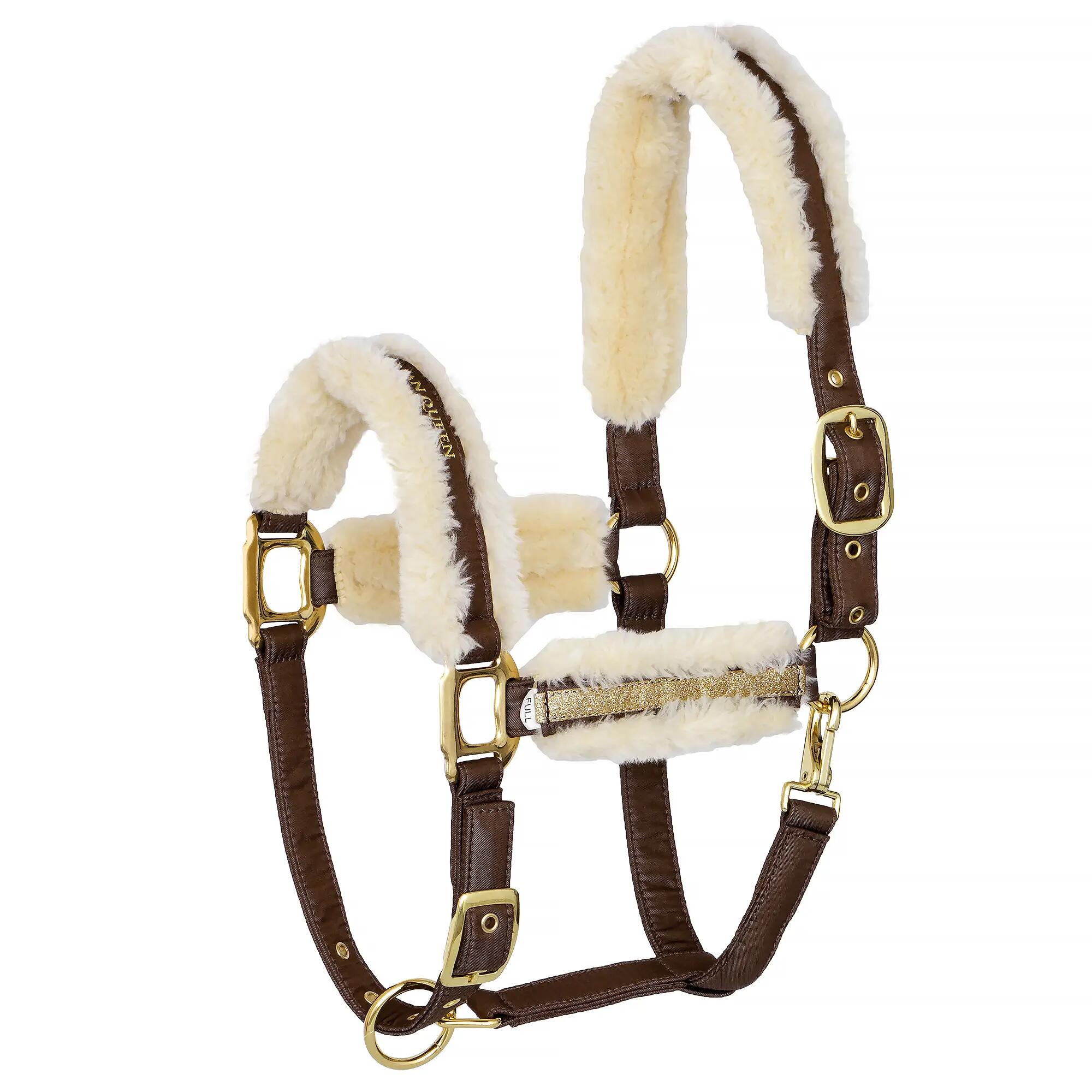 Equestrian Queen - Licol Pour Chevaux Equestrian Queen Riga 24aw Noir/marron - Licol - Marron - Ps - Decathlon