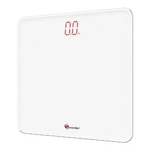 PowerMax Fitness® Digital Weight Machine for Human Body - Bathroom Scale with Step-on-Technology & Sharp LED Display, 180Kg Human Body Capacity (Color: Twitter Blue, Model:BSD-5)